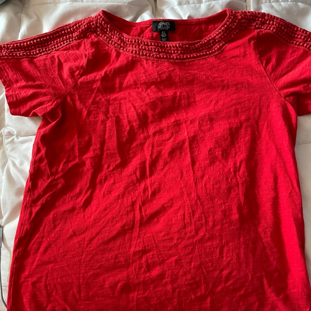Jones New York red shirt